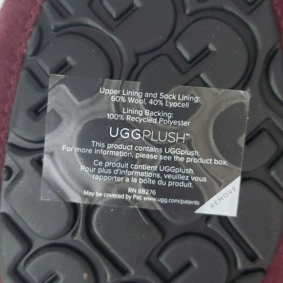 UGG Ascot Slipper Grape Suede Wool Comfort Loafer Men\'s US 8 NWOB main image 4